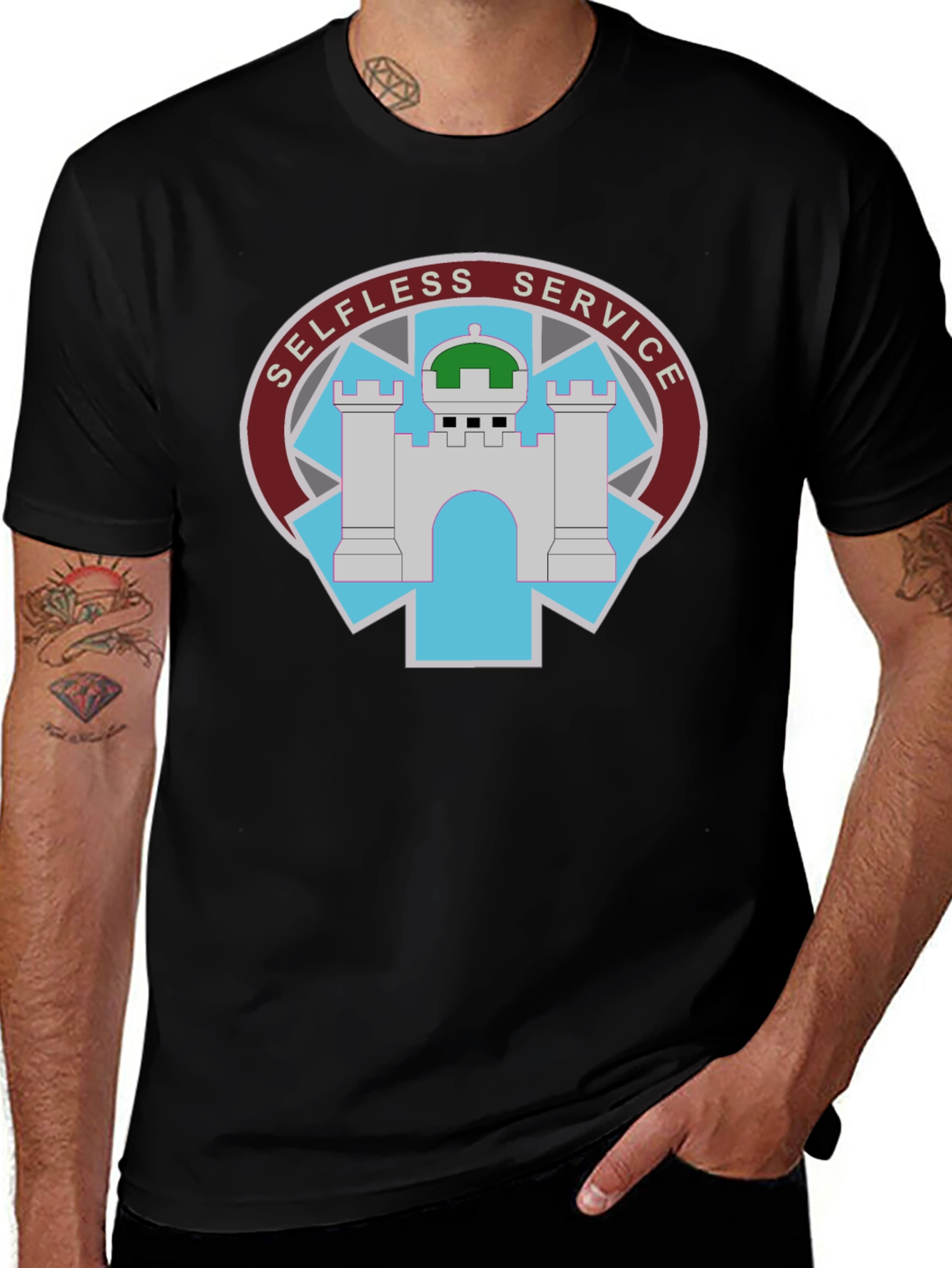 Selfless Service Black T-Shirt