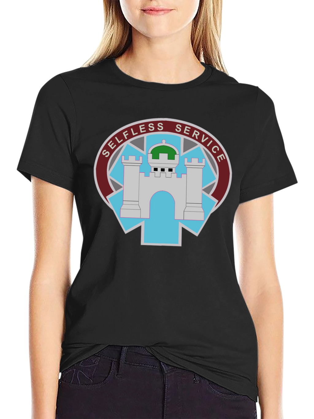 Selfless Service Black T-Shirt
