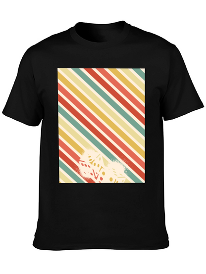 Retro Striped Dice Graphic Tee