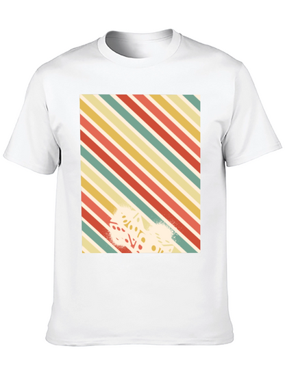 Retro Striped Dice Graphic Tee