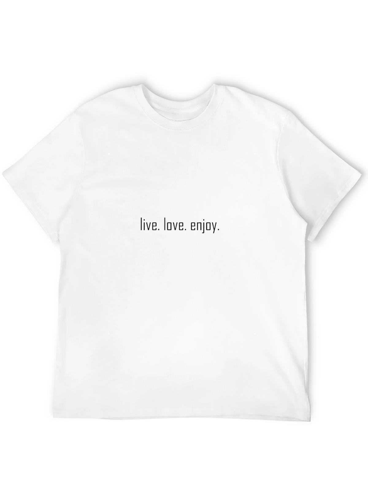 Live Love Enjoy Black T-Shirt