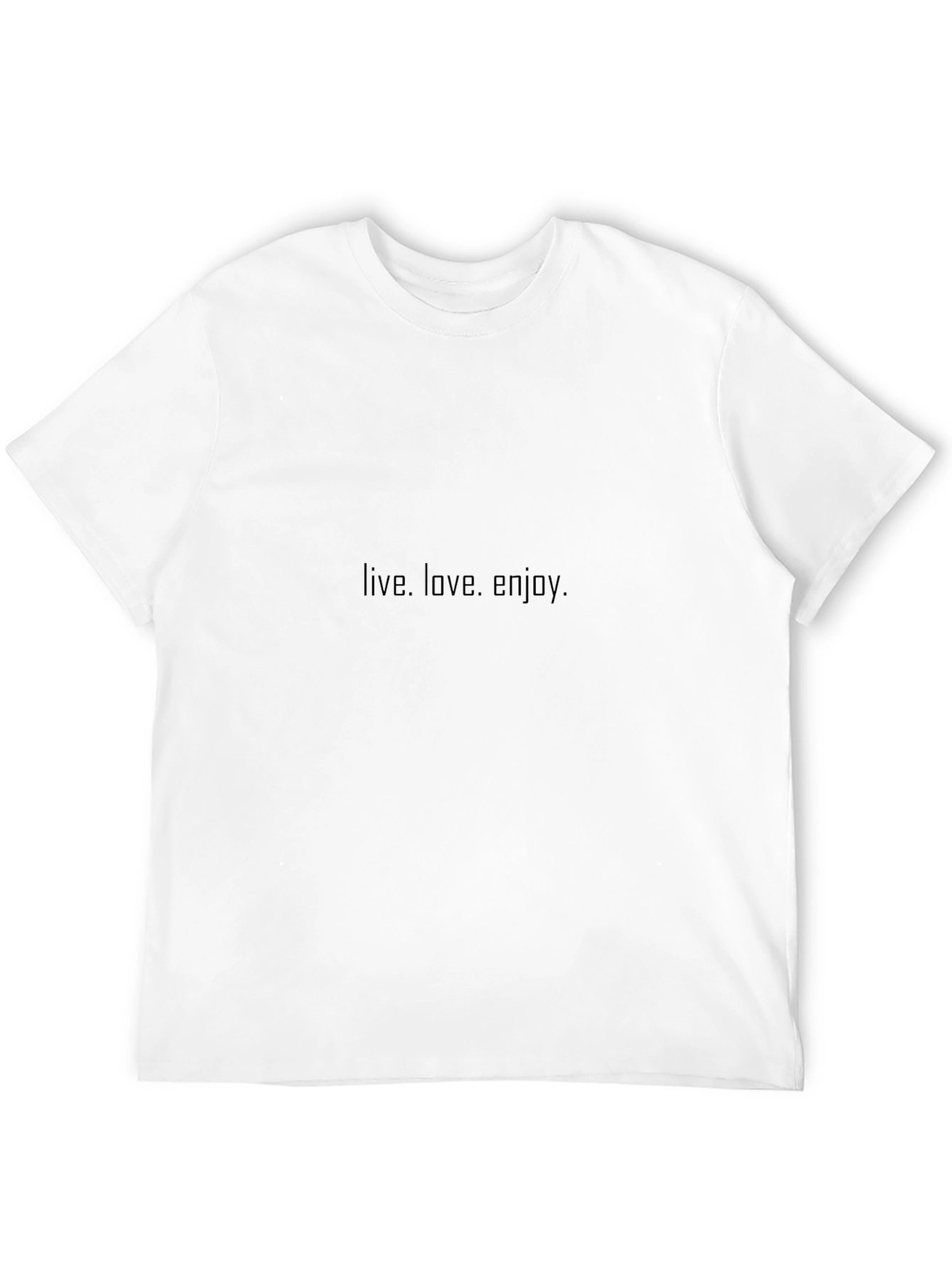 Live Love Enjoy Black T-Shirt