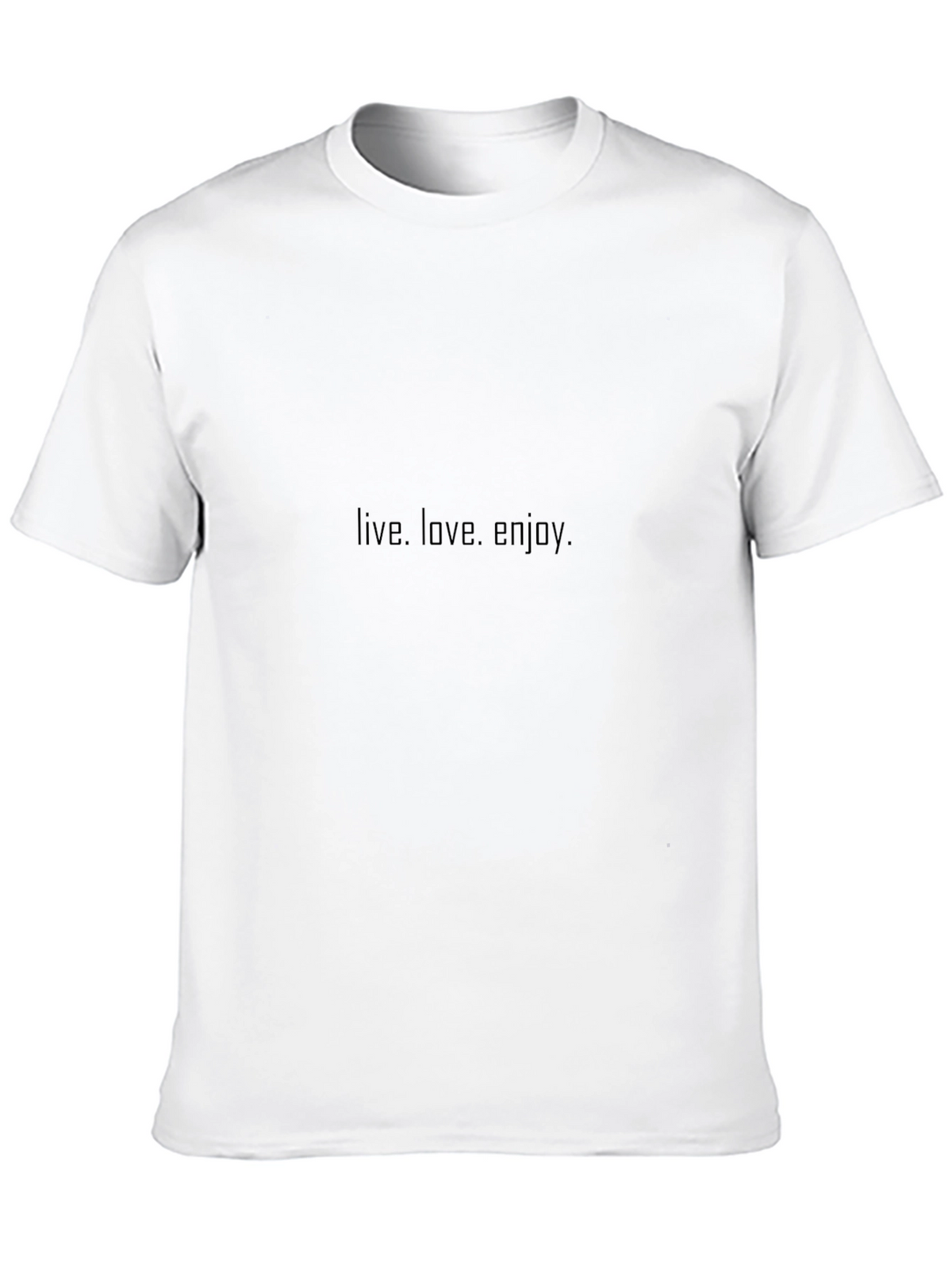 Live Love Enjoy Black T-Shirt