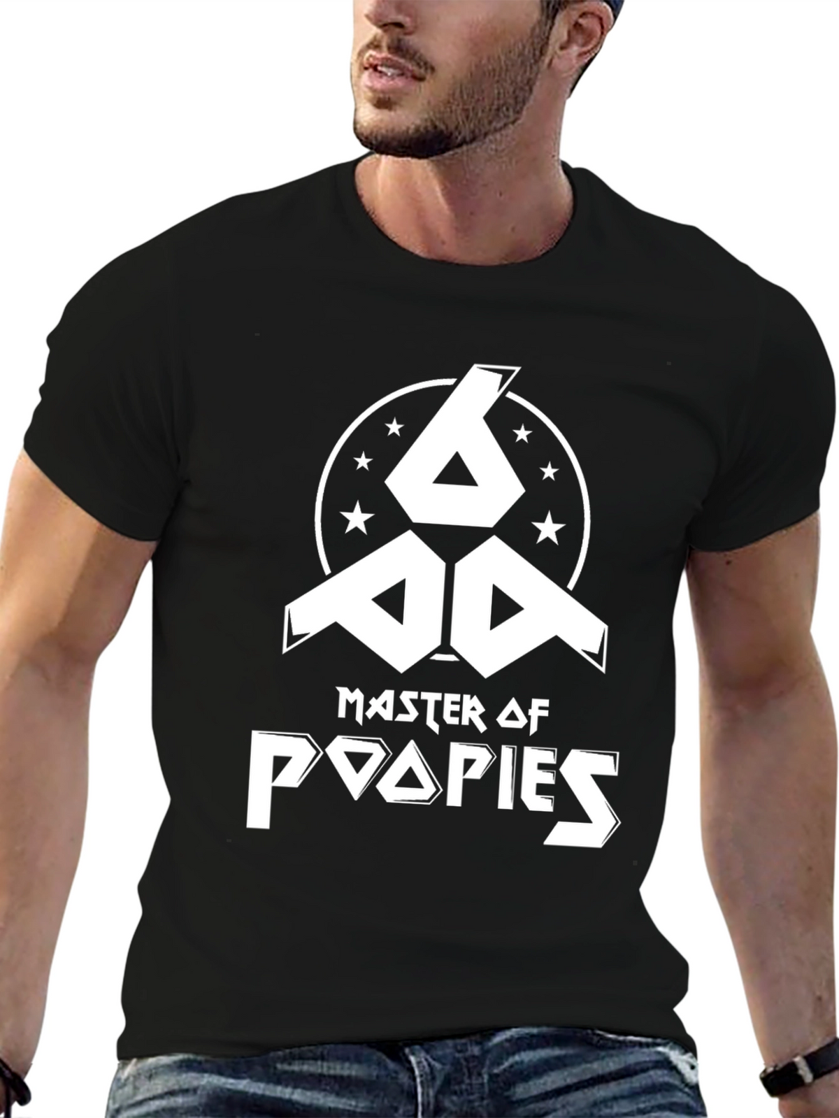 Master of Poopies Funny Graphic T-Shirt