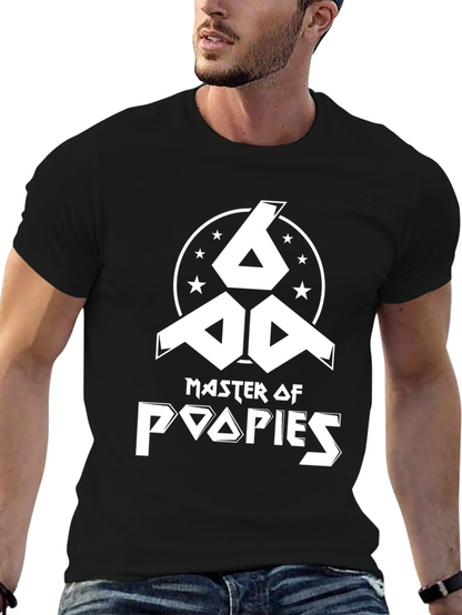 Master of Poopies Funny Graphic T-Shirt