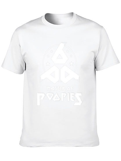 Master of Poopies Funny Graphic T-Shirt