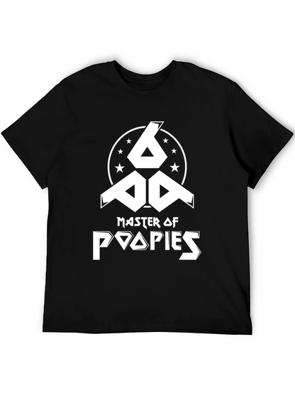 Master of Poopies Funny Graphic T-Shirt