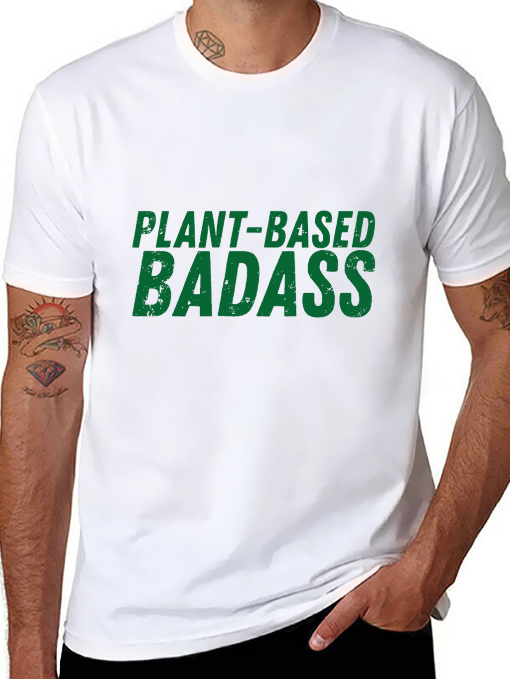 Plant-Based Badass Graphic T-Shirt