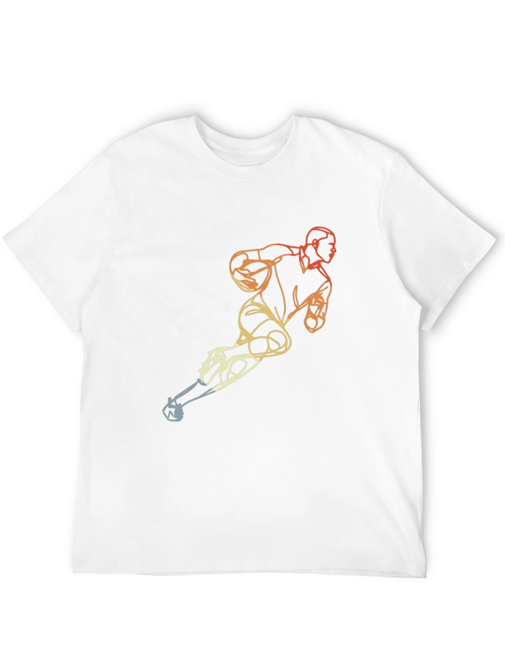 Mens Black T-Shirt with Hockey Player Graphic