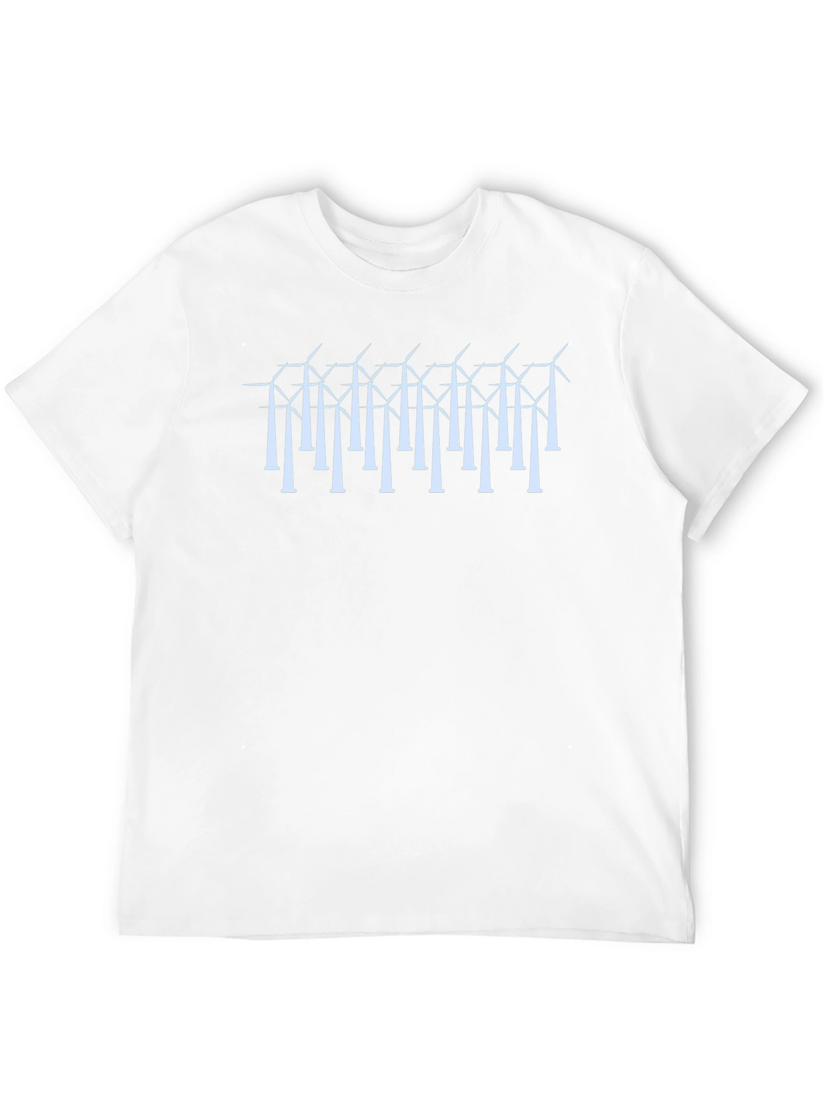 Wind Turbine Graphic Black T-Shirt - Sustainable Energy Style