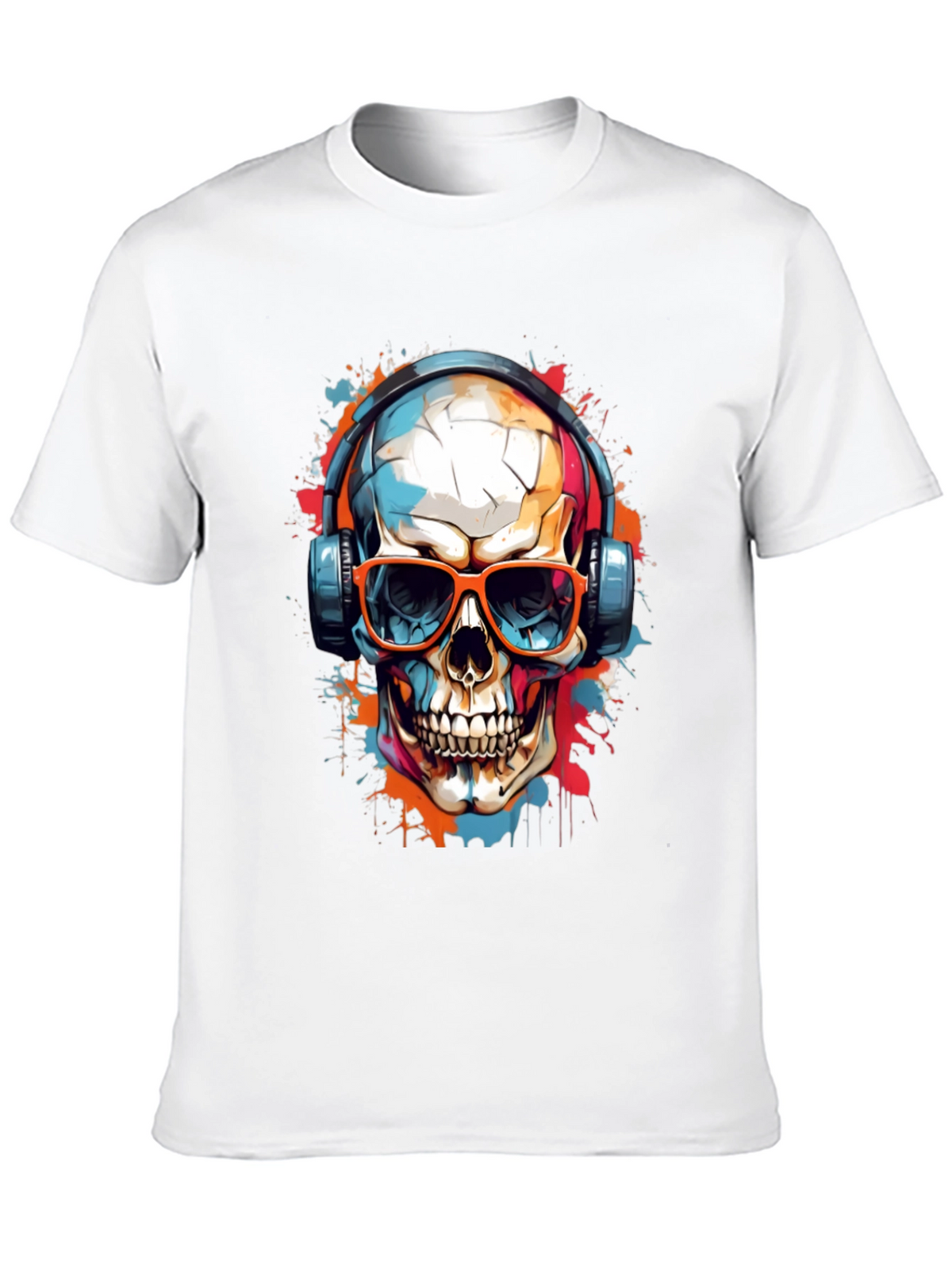 Skull Graphic Tee - Music Lovers T-Shirt