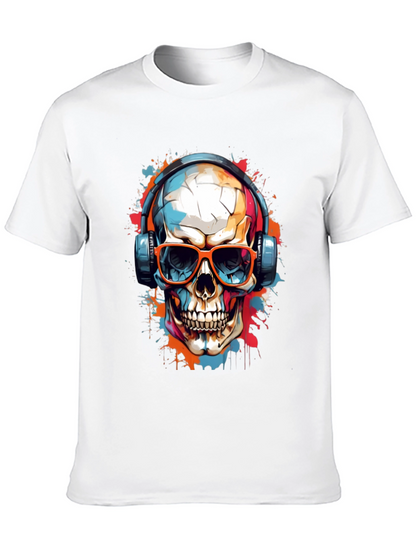 Skull Graphic Tee - Music Lovers T-Shirt