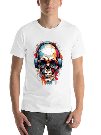 Skull Graphic Tee - Music Lovers T-Shirt
