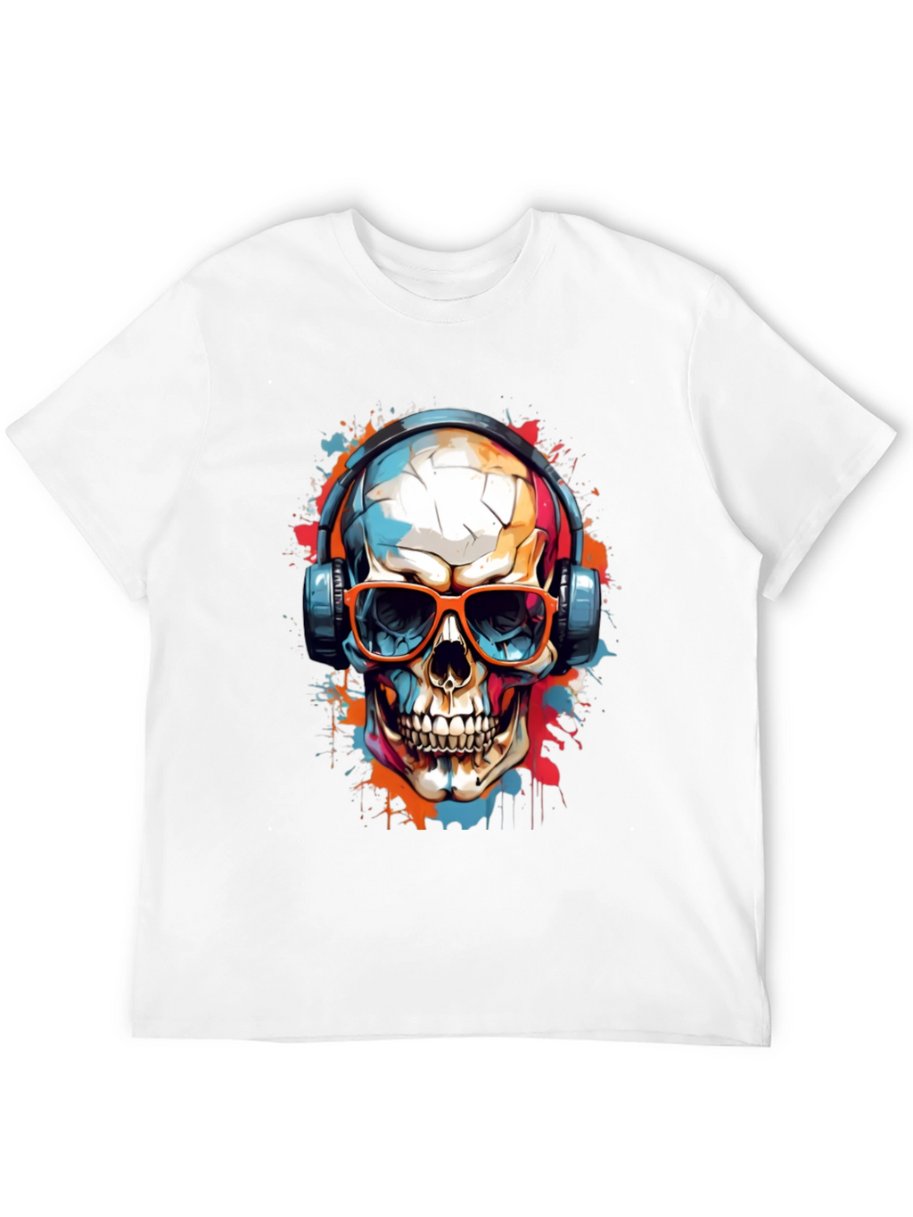Skull Graphic Tee - Music Lovers T-Shirt