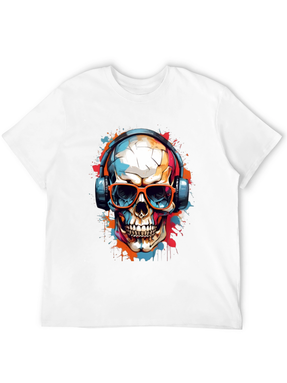Skull Graphic Tee - Music Lovers T-Shirt