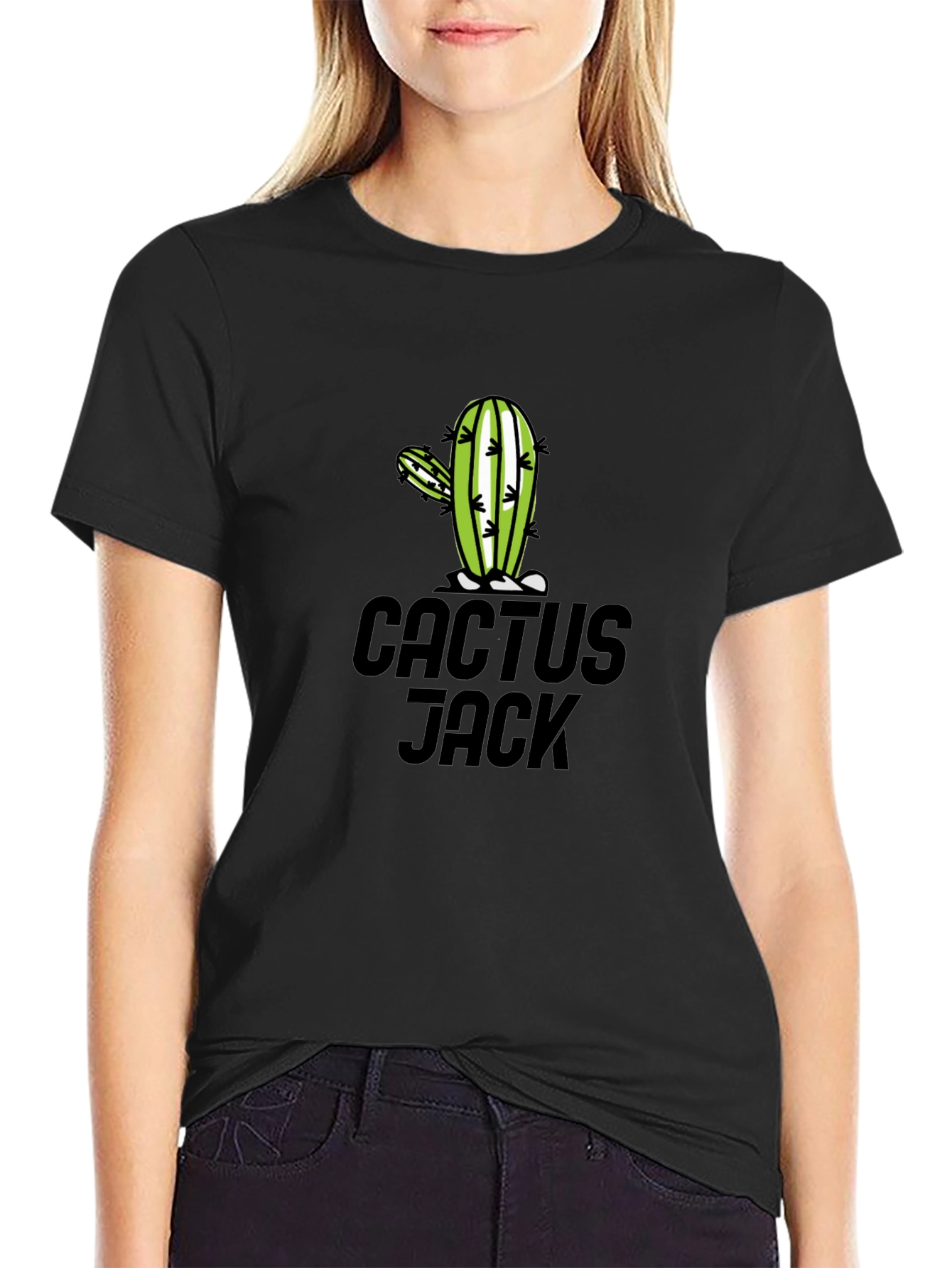 Cactus Jack Graphic Print Black T-Shirt
