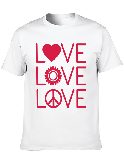Love Peace Graphic Tee - Black Unisex T-Shirt