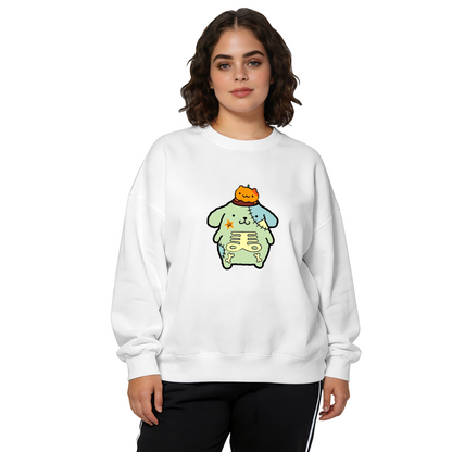 Spooky Cute Zombie Puppy Cartoon Crewneck Sweatshirt