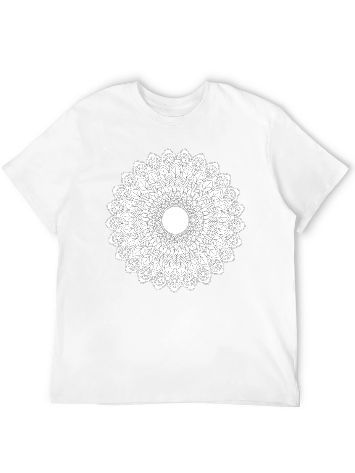 Mandala Graphic Print Black T-Shirt