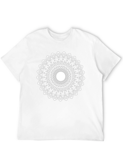 Mandala Graphic Print Black T-Shirt