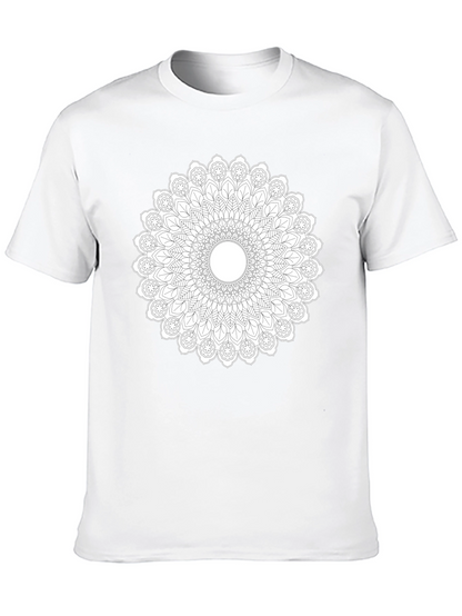 Mandala Graphic Print Black T-Shirt