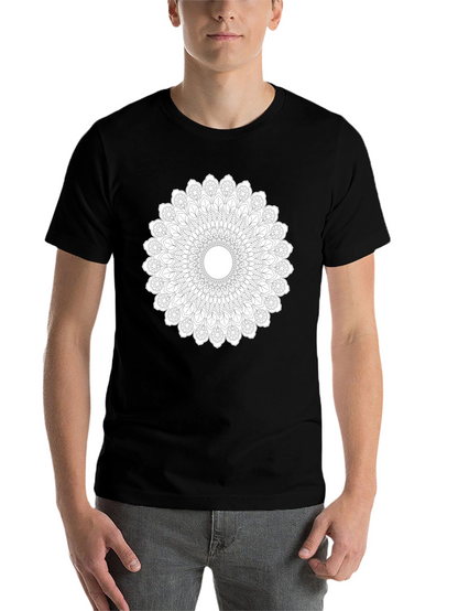 Mandala Graphic Print Black T-Shirt