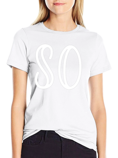 Stylish SO Graphic Black T-Shirt