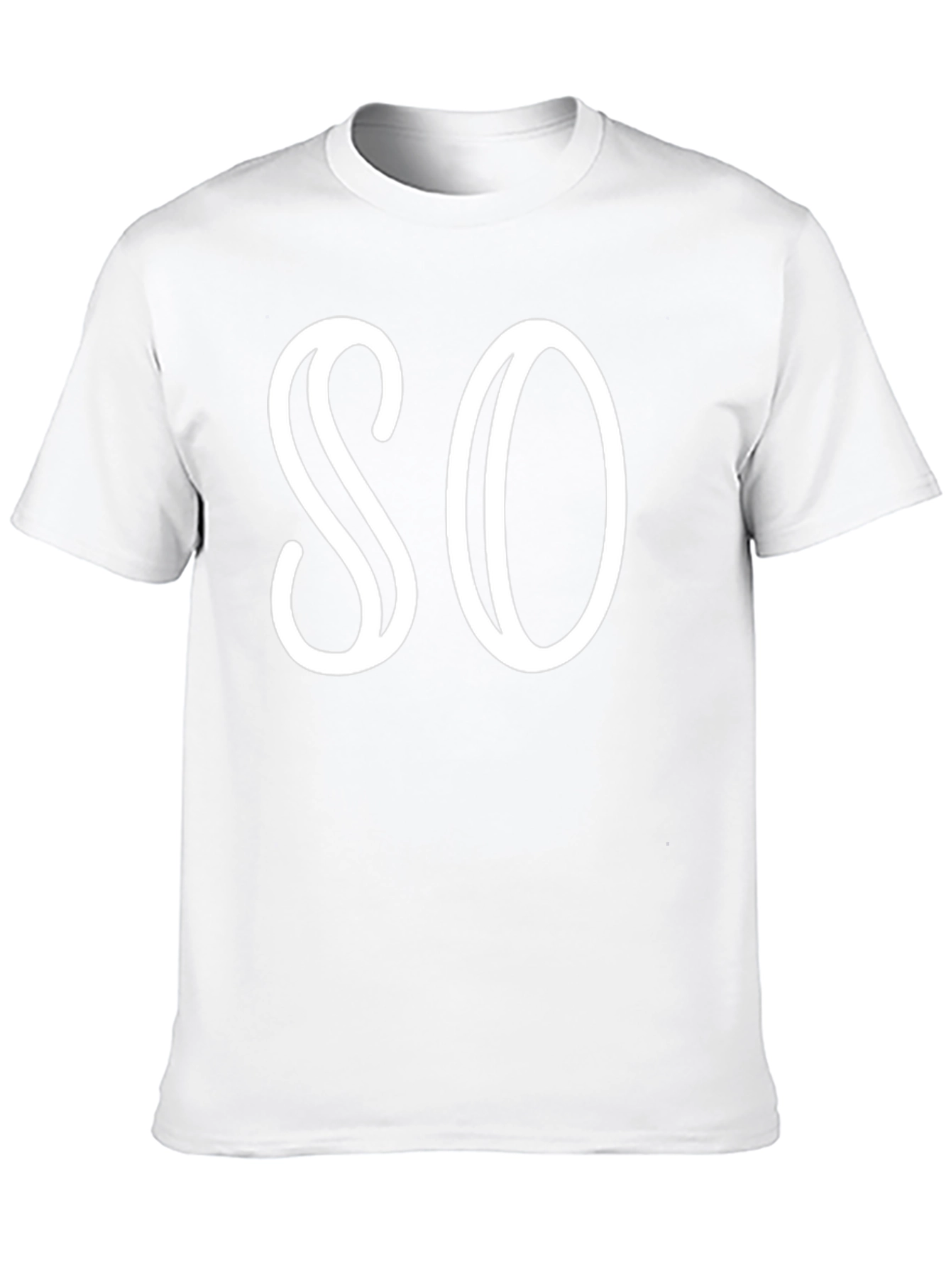 Stylish SO Graphic Black T-Shirt