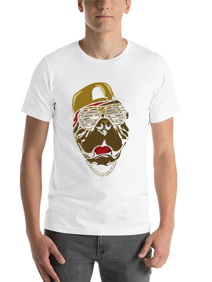 Cool Dog T-Shirt with Cap & Chain