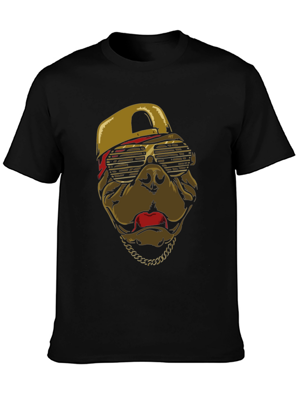 Cool Dog T-Shirt with Cap & Chain