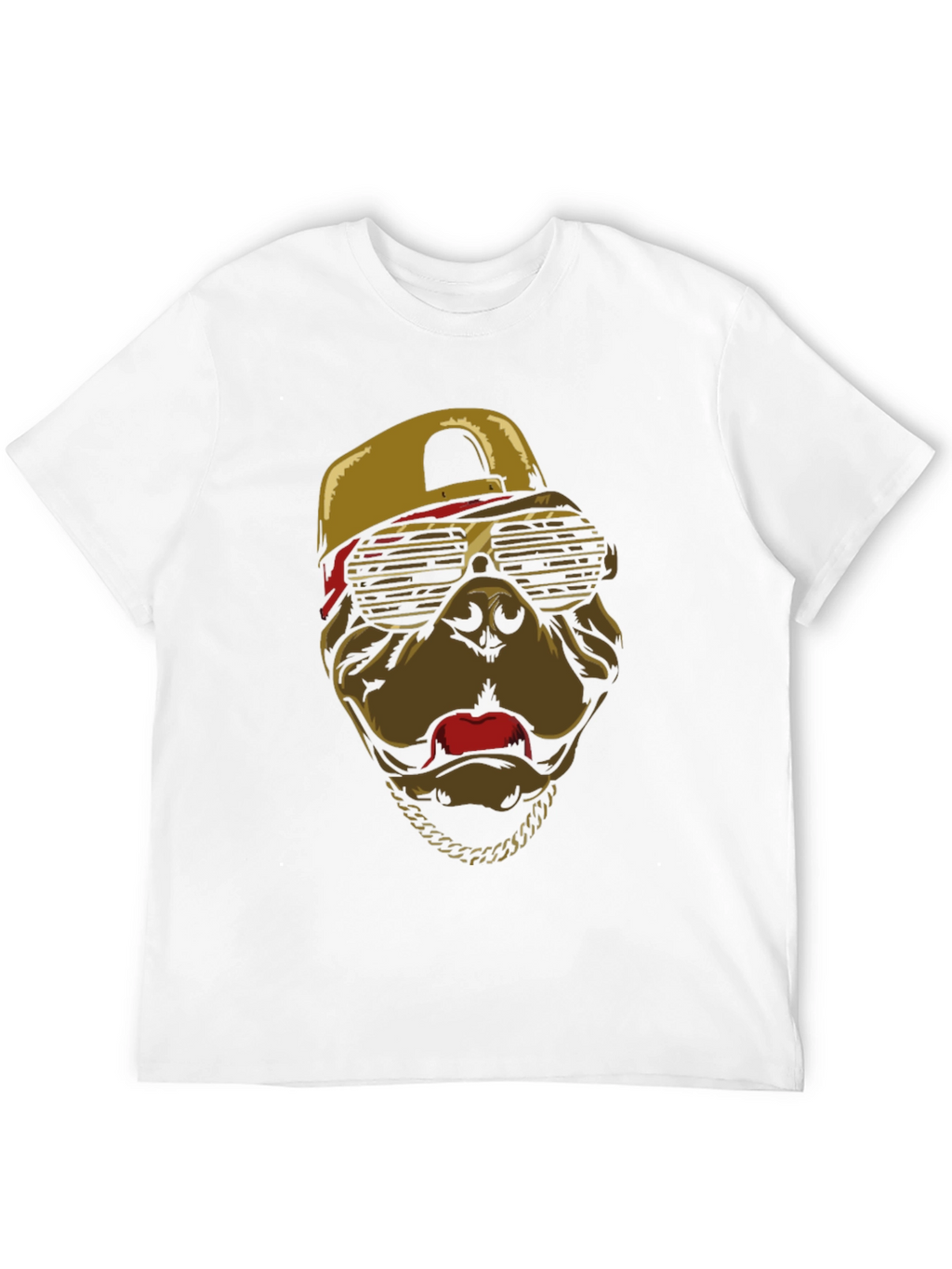 Cool Dog T-Shirt with Cap & Chain