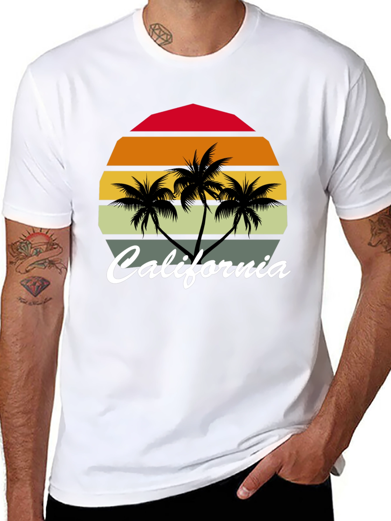 California Palm Tree Graphic Tee