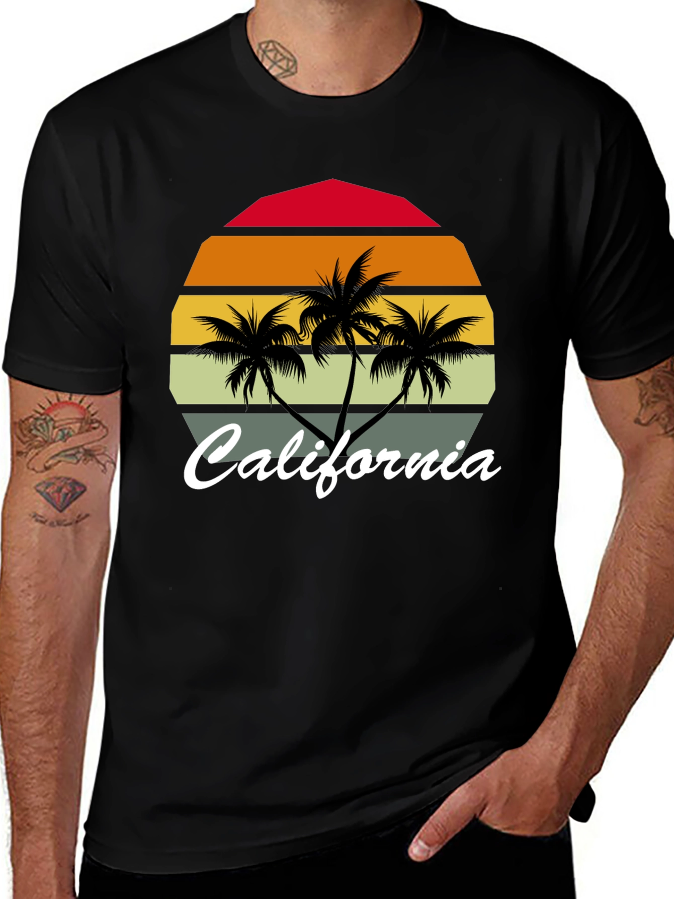 California Palm Tree Graphic Tee