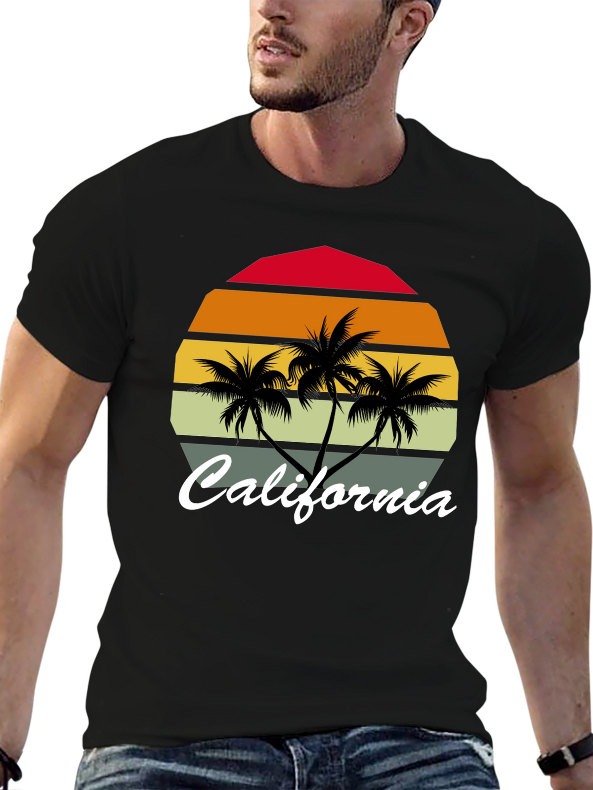 California Palm Tree Graphic Tee