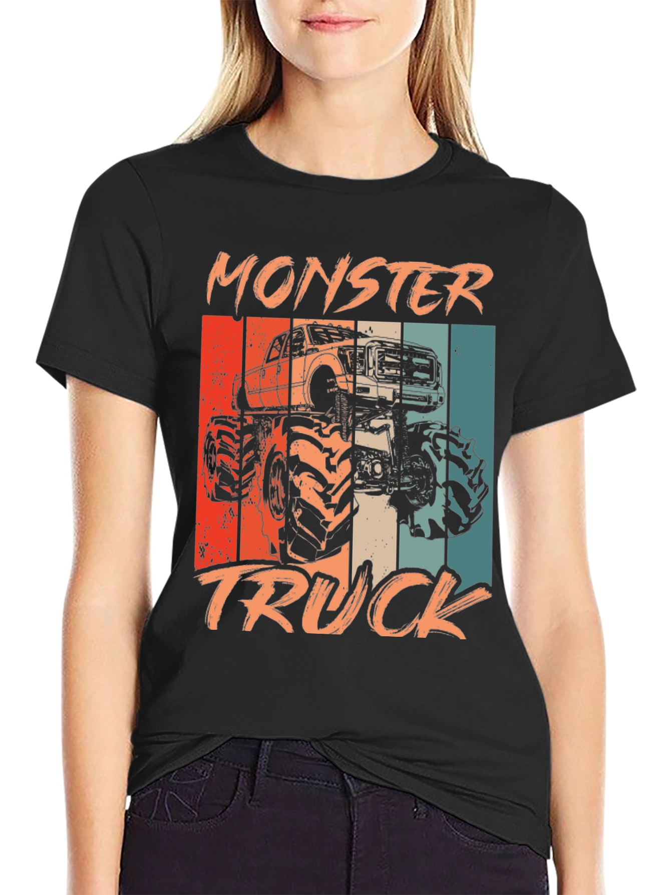 Monster Truck Graphic Tee - Vintage Style
