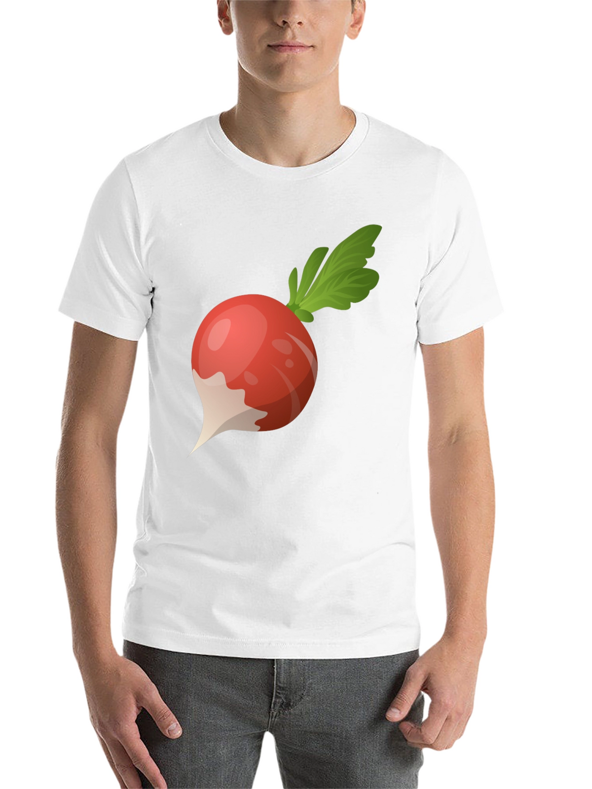Radish Graphic Tee - Black Cotton T-Shirt