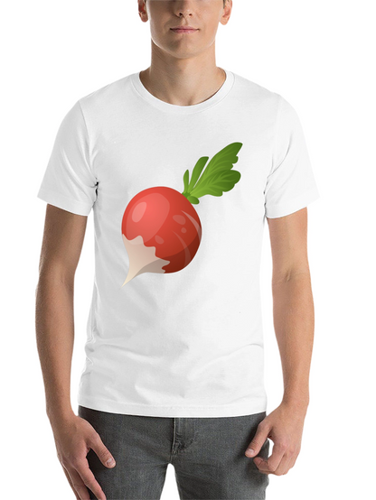 Radish Graphic Tee - Black Cotton T-Shirt