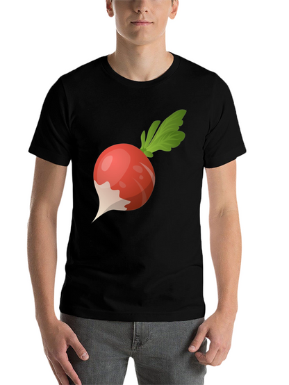 Radish Graphic Tee - Black Cotton T-Shirt