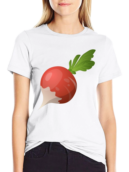 Radish Graphic Tee - Black Cotton T-Shirt