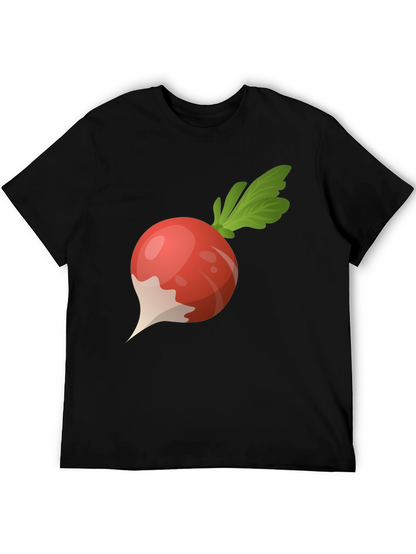 Radish Graphic Tee - Black Cotton T-Shirt