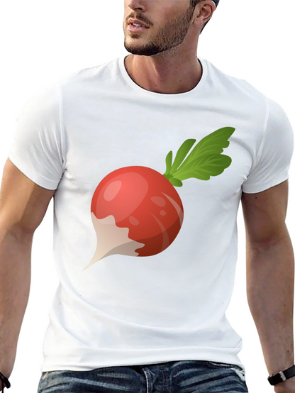 Radish Graphic Tee - Black Cotton T-Shirt