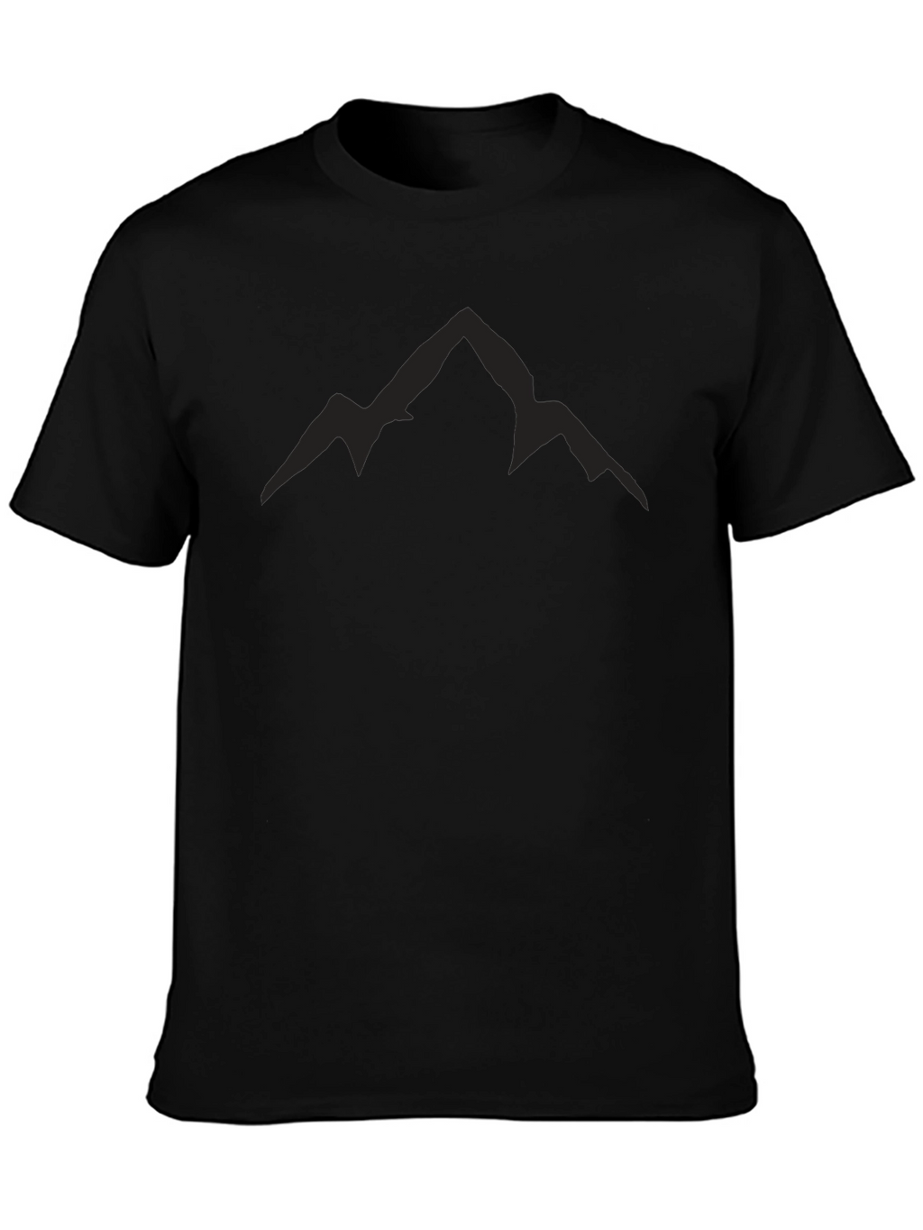Mens Black Mountain Peak Graphic Tee