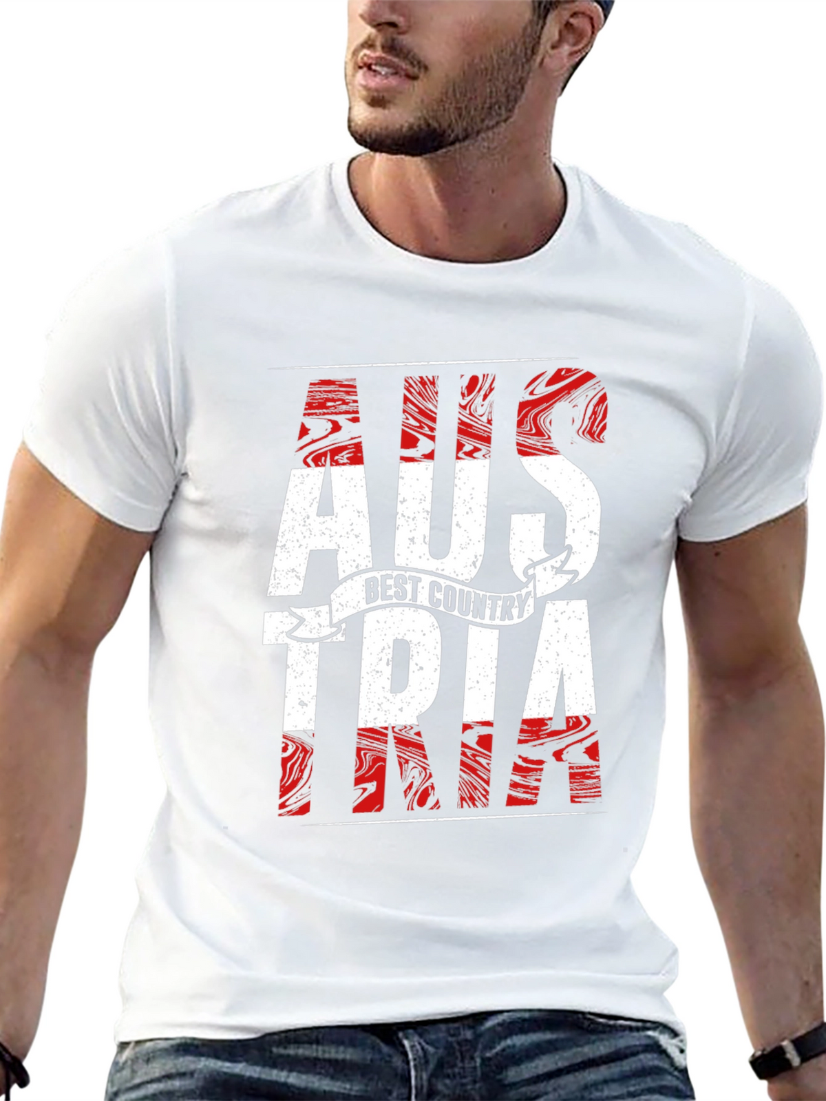 Austria Flag Pride Graphic T-Shirt