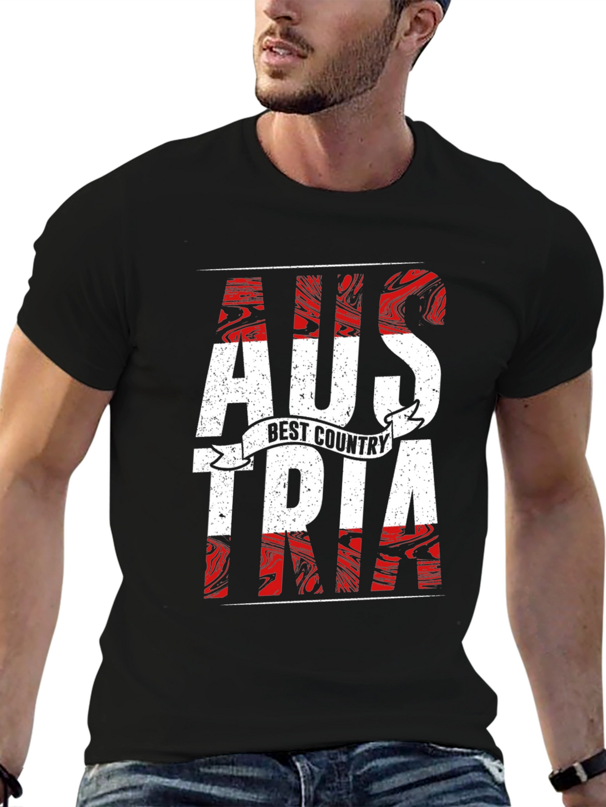 Austria Flag Pride Graphic T-Shirt