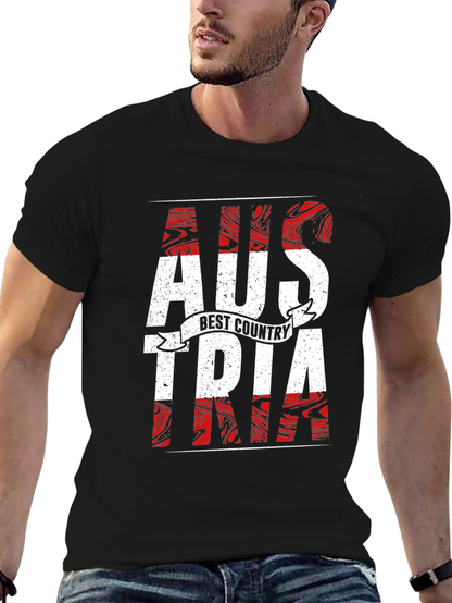 Austria Flag Pride Graphic T-Shirt