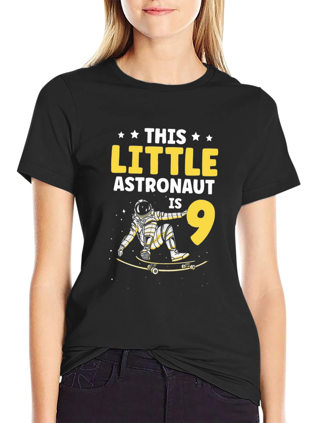 Astronaut Skateboard Birthday T-Shirt