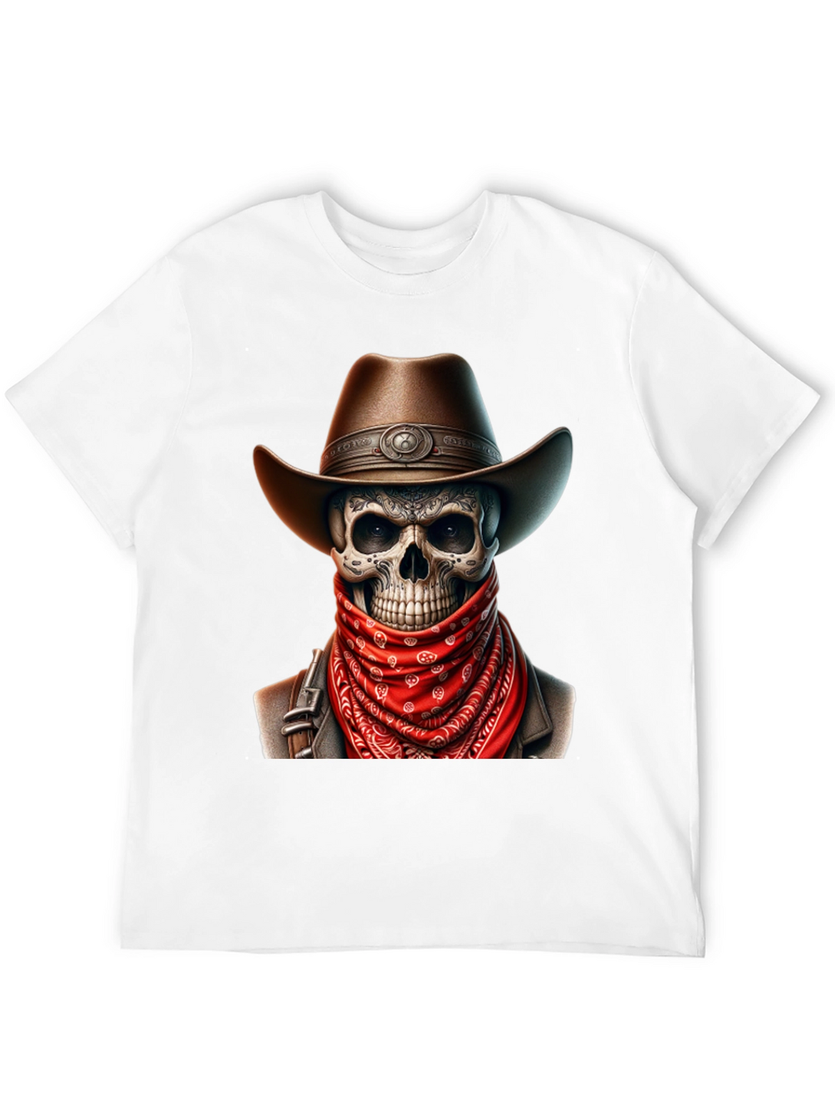 Cowboy Skull Graphic Tee - Black
