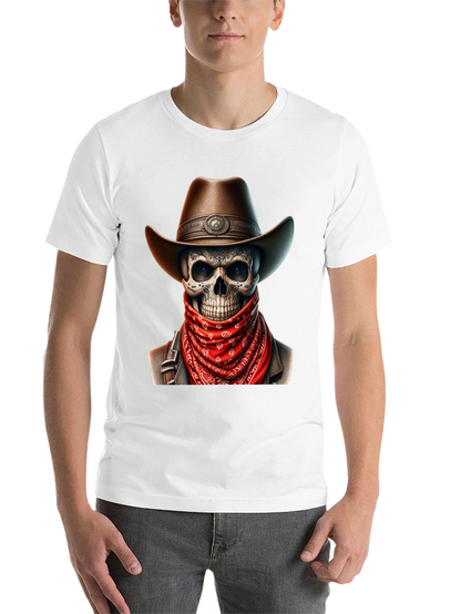 Cowboy Skull Graphic Tee - Black