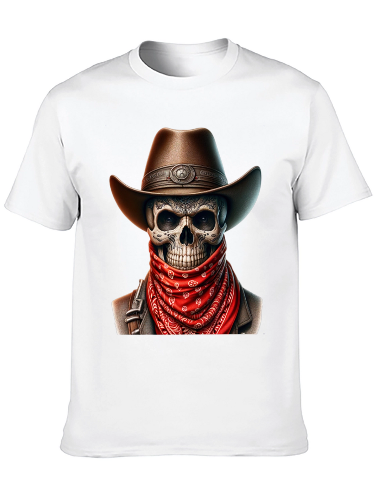 Cowboy Skull Graphic Tee - Black