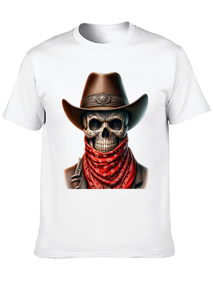 Cowboy Skull Graphic Tee - Black